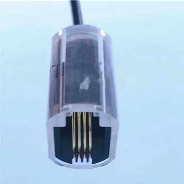 Main image of FOR 4Pcs Telephone Cord Detangler RJ9 4P4C 360 Degree Extended Rotating Anti-T-Angle Black Telephone Cord Landline Cable