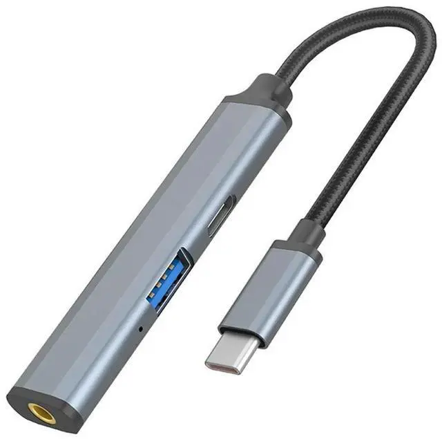 Main image of FOR USB C Laptop Docking Station, 3-In-1 Type C Hub, with USB2.0,PD 87W,Audio 3.5mm Multi-Port Adapter for Laptops,Phones