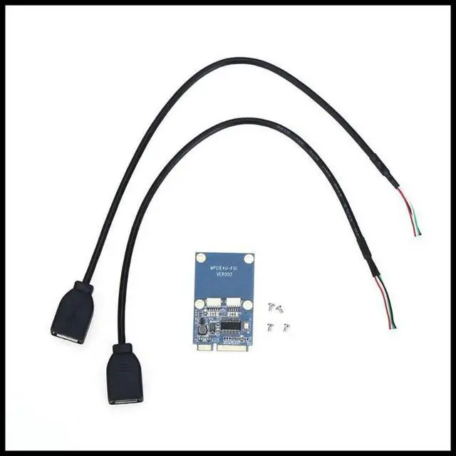 Main image of FOR Mini PCI-E PCI Express to Dual USB Adapter MPCIe to 5 Pin 2 Port USB2.0 Converter for Full/Half Height Mini Card