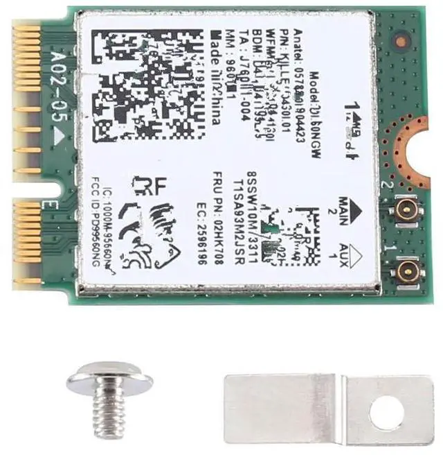 Main image of FOR 1550I WiFi Card Dual Band 1730Mbps 9560NGW NGFF Key E WiFi Adapter 9560AC 802.11Ac BT 5.0 Laptop for 10