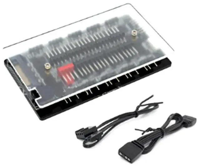 Main image of FOR RGB Fan Hub 10 Ports PWM Addressable RGB Fan Splitter 5V/3Pin for Power Supply + Motherboard Control