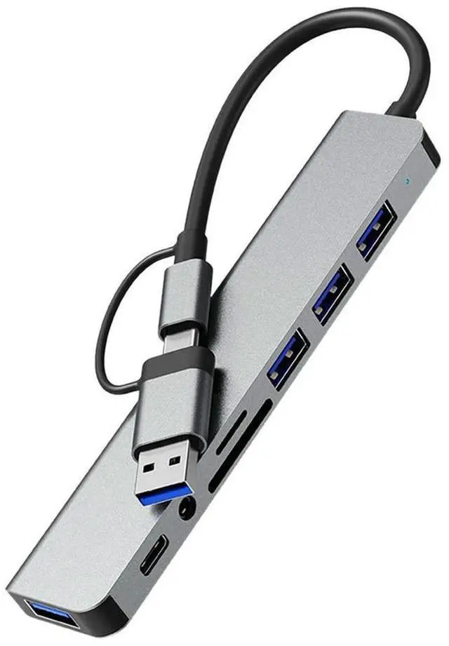 Main image of FOR USB Docking Station ,Eight in One Hub,with PD100W,SD/TF,Audio3.5,4 USB Multi-Port Adapter, for Laptops, Tablets Phones