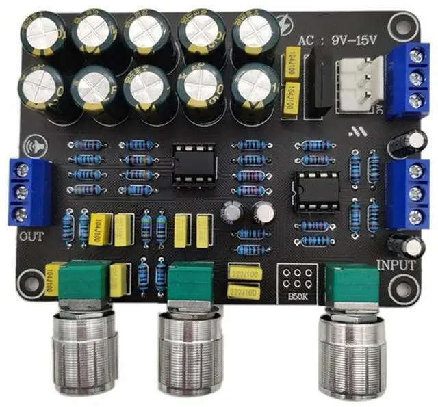 Main image of FOR NE5532 Preamp Pre Amplifier Audio Adjustment Plate HIFI Amplifier Preamplifier Volume Tone Control,24-24