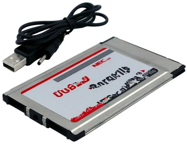 Main image of FOR PCMCIA to USB 2.0 CardBus Dual 2 Port 480M Card Adapter for Laptop PC Computer