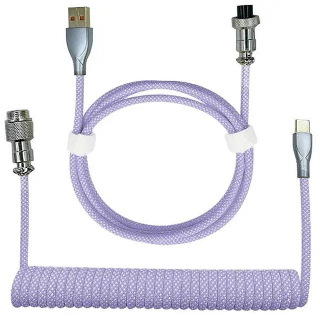 Main image of FOR Type-C To USB Data Cable Mechanical Keyboard Coiled Cable Airline Cable Gaming Keyboard Cable Spring Cable