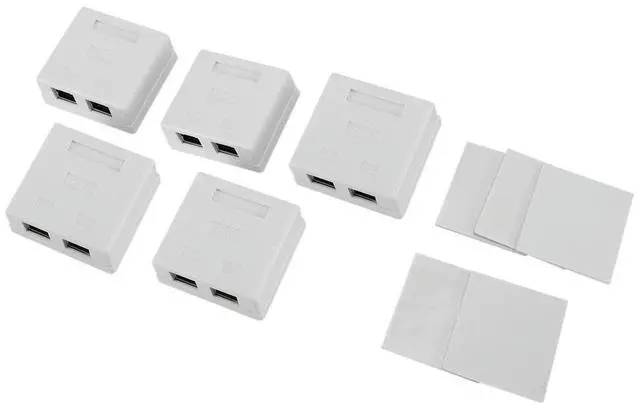 Main image of FOR RJ45 Network Socket - Shielded Mounted Double Wall Socket with CAT6A Ethernet LAN Cable Port for Network Cable