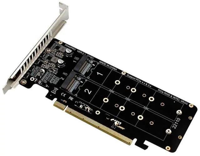 Main image of FOR Pciex16 To M.2 M-Key Nvmex4ssd 2U Server RAID Array Expansion Adapter Splitter Multifunctional Portable Card Easy To Use