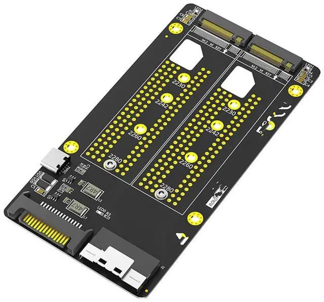 Main image of FOR Dual 2X M.2 NVME SSD To SFF-8654 8X Adapter (Pcie Bifurcation Motherboard Is Required)