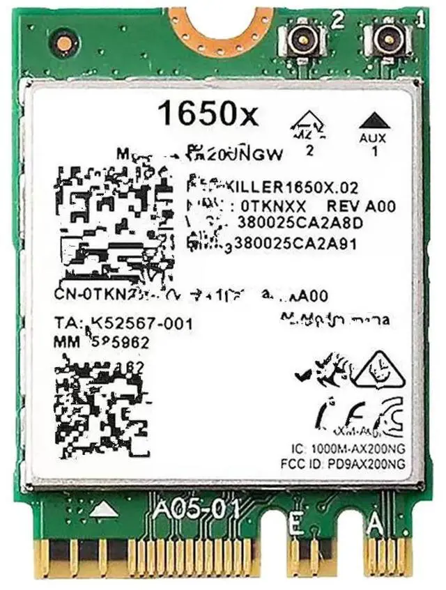 Main image of FOR 1650X WiFi Card AX200 AX200NGW 3000Mbps 2.4G 5G WiFi 6+BT 5.1 Gigabit Network Card Support Win11