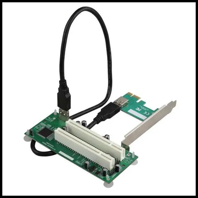 Main image of FOR Desktop PCI-Express PCI-E to PCI Adapter Card PCIe to Dual Pci Slot Expansion Card USB 3.0 Add on Card Convertor