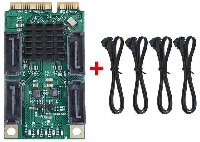 Main image of FOR Mini PCI-E SATA 4 Port SATA III 6G Mini PCI Express Controller Card SATA3.0 Mini PCI Express SSD Adapter Card