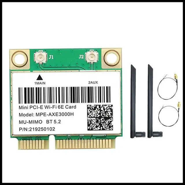 Main image of FOR MPE-AXE3000H WiFi Card+Dual WiFi 6E 2400Mbps Mini PCI-E for BT 5.3 802.11AX 2.4G/5G/6Ghz Wlan Network Card