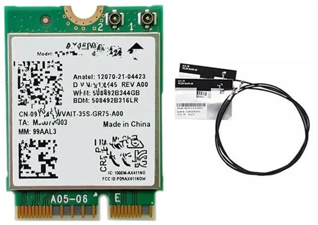 Main image of FOR AX1690I WiFi Card+2X AX411 Wi-Fi 6E Speed 2.4 Gbps 802.11Ax 2.4/5/6GHz 5.3 Module