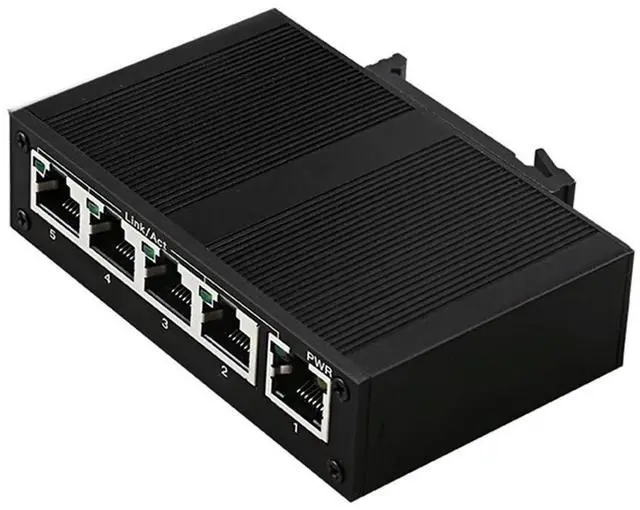 Main image of FOR 5 Port 100Mbps Network Switch Ethernet Industrial Grade Switch Unmanaged Rail Type Industrial Network Splitter
