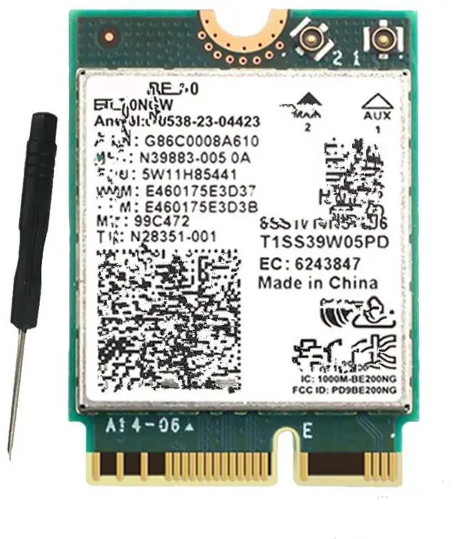 Main image of FOR WIFI 7 BE200 BE200NGW WiFi Card+Screwdriver BT 5.4 802.11AX Tri-Band M.2 NGFF Network Adapter for Win10/11