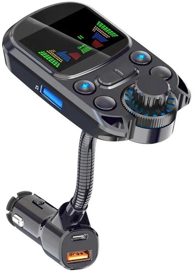 Main image of FOR BC86 Wireless BT Hands free Car MP3 Player with Bass PD18W QC3.0 Fast transmitter with Colorful HD Screen USB