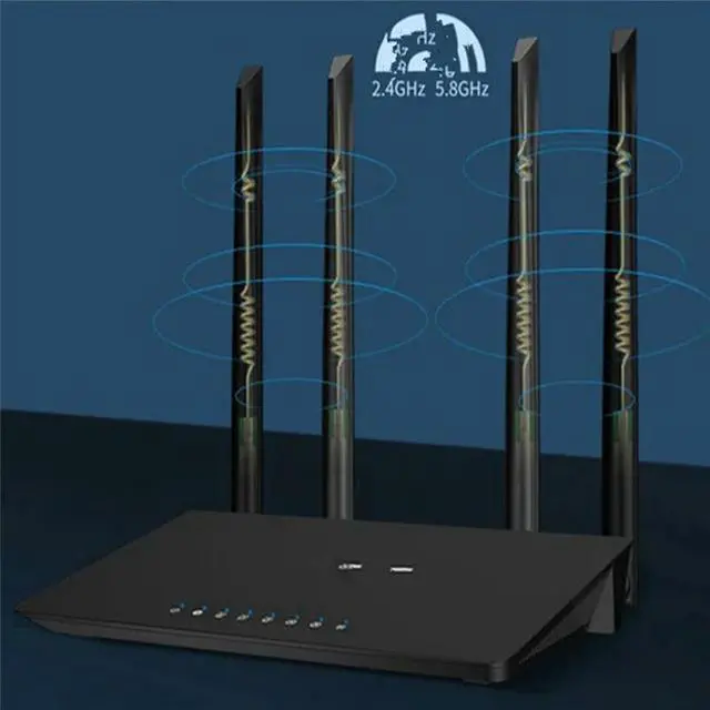Main image of FOR Wifi Router Dual Band Gigabit 2.4G 5.8GHz 1200Mbps Router Wifi Repeater 4X 5DBi s US Plug