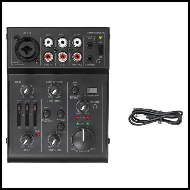 Main image of FOR Audio Mixer Sound Mixing Console USB Audio Interface Built-in Effect Mini Professional Mixer Sound Card