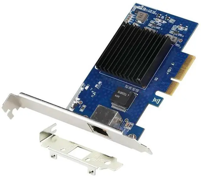 Main image of FOR PCI-E Network Card PCI-E X4 Single-Port 10G Gigabit Server Network Card Adapter AQC107 Ethernet NIC for Desktop