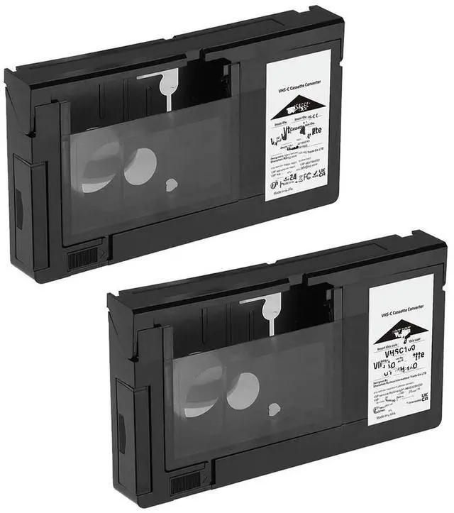 Main image of FOR 2PCS VHS-C Cassette Adapter for VHS-C SVHS Camcorders RCA Panasonic Motorized VHS Cassette Not for 8mm/MiniDV/Hi8