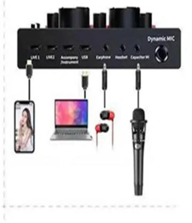 Main image of FOR BM-800+V8 Sound Card Kit Podcast Equipment Bundle Voice Network Karaoke Diaphragm Condenser Microphone Karaoke Kit
