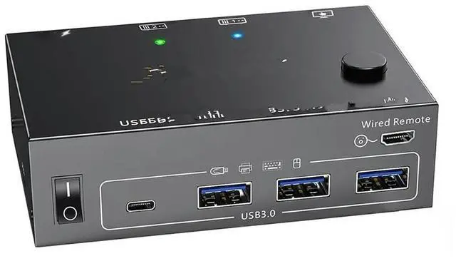 Main image of FOR 8K HDMI-Compatible KVM Switch 2 Monitors 2 Computers Dual Monitors Support