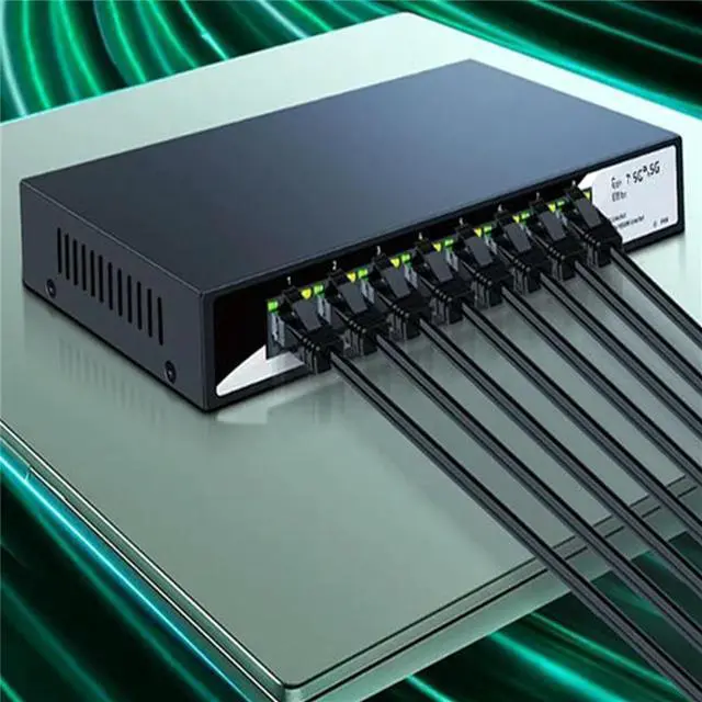 Main image of FOR 8 Port 2.5GbE Ethernet Switch Unmanaged 2.5G Network Switch Fanless Desktop Small Home Lab Setup Switch US Plug