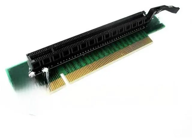 Main image of FOR PCI-E PCI Express x16 to x16 90 Degree Right Angle Card For 1U 2U PC