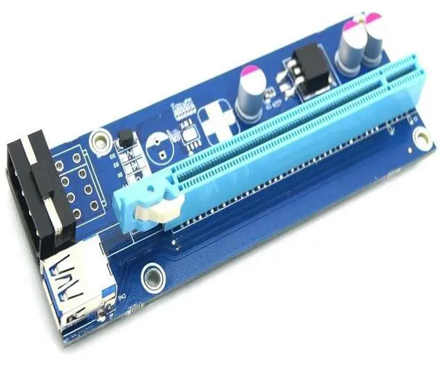 Main image of FOR PCI-E 1X To 16X Pcie Extension Cable USB3.0 Mining Adapter Card Graphics Extension Converter Cable4pin Interface X1 To X16