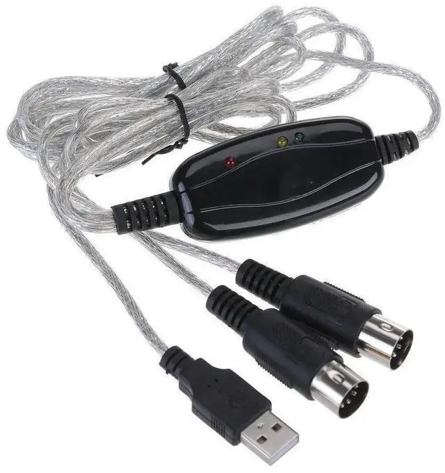 Main image of FOR USB MIDI Cable Converter TO PC Music Keyboard Adapter USB TO Keyboard PC MIDI Interface Adapter Cable