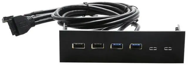 Main image of FOR 5.25 inch computer front panel with 2 USB3.0 2 USB2.0 function bay computer