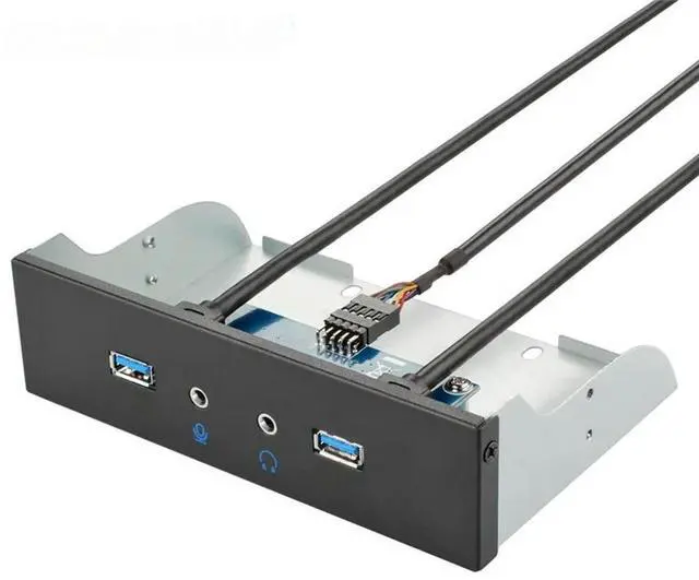 Main image of FOR 5.25 inch Computer Case 2 port USB3.0 USB Audio Port Front Panel