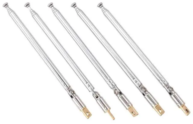 Main image of FOR 5 Pcs 32Cm Length 5 Section Telescopic AM FM Radio Antenna 180 Degree