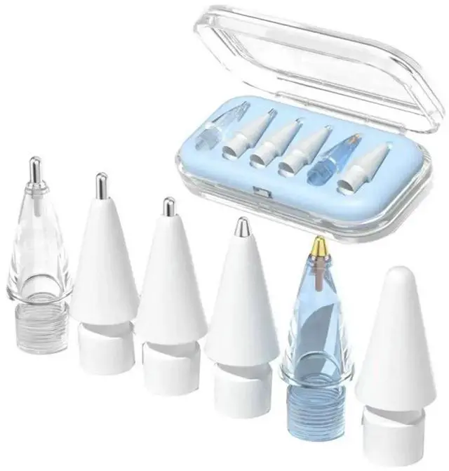 Main image of FOR Replacement Tips 6PCS/Set- Pro/USB-C/2Nd Gen/1St Gen Compatible Writing Stylus Pen Nibs Spare Parts