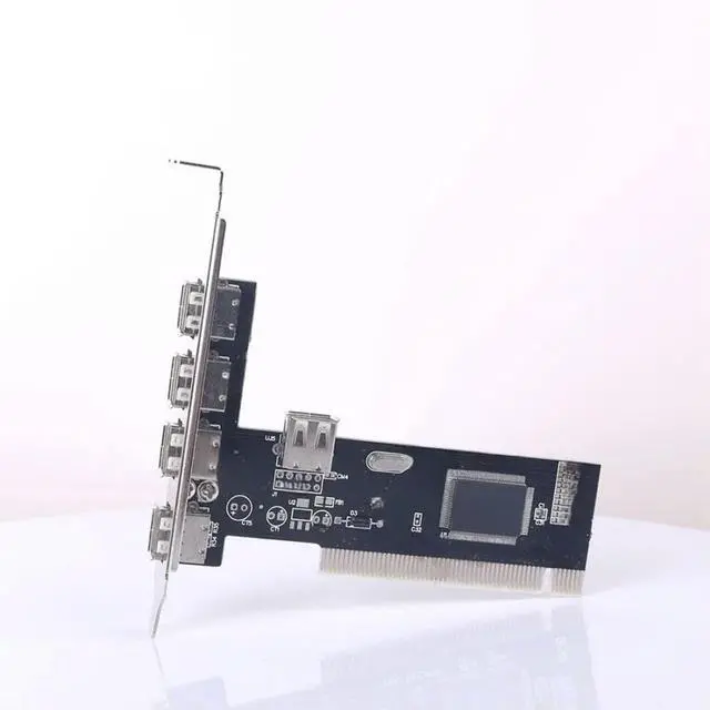Main image of FOR USB 2.0 4 Port 480Mbps High Speed VIA HUB PCI Controller Card Adapter PCI Cards For ME XP 2000 98 SE