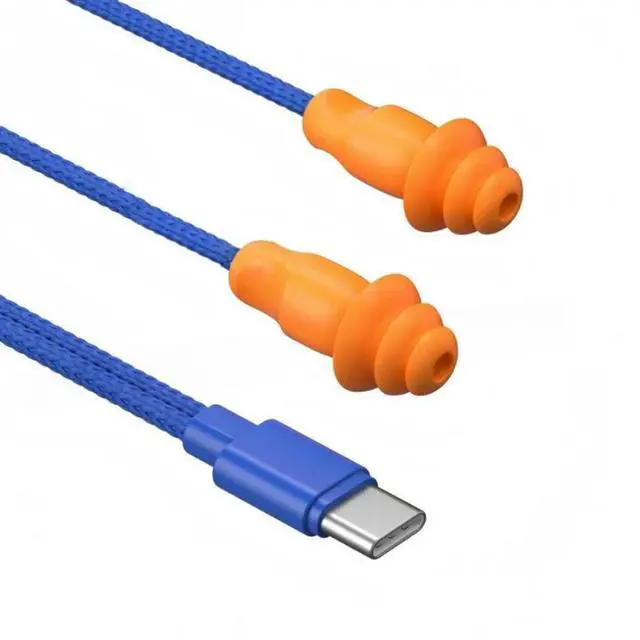 Main image of FOR Type-C Connector Ear Plugs Earphone 70Cm For Work, Noise Suppression, Hearing Protection, Construction Sites