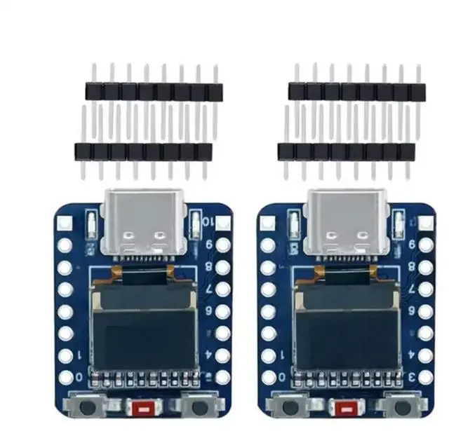 Main image of FOR -C3 Development Board MINI 2.4G Wifi 4 BT Module 0.42" OLED Display 4MB Antenna USB Type-C 2Pcs