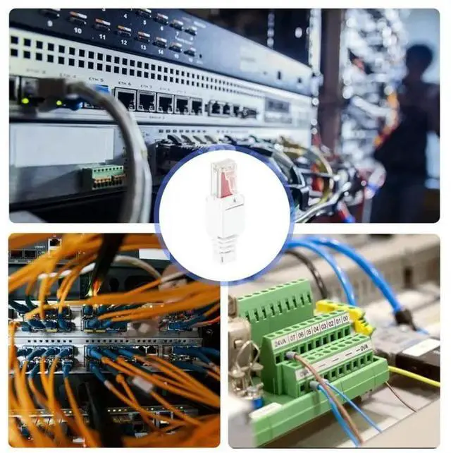 Main image of FOR 10 X Network Connectors Tool-Free RJ45 CAT6 LAN UTP Cable Plug Without Tools Cat5 Cat7 llation Cable Patch Cable