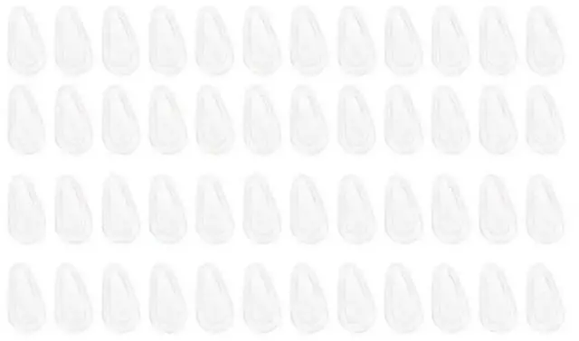 Main image of FOR Glasses& Sunglasses Compatible 24 Pairs Silicone Nose Pads, Non-Slip Adhesive Air Chamber Cushions 15Mm/0.6In For Eyegl