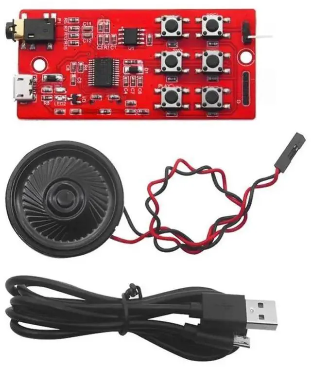 Main image of FOR YX5200-24SS MP3 Voice Module With TF Card Solt +Speaker+Micro USB UART Port For & Pi Projects DIY Kit