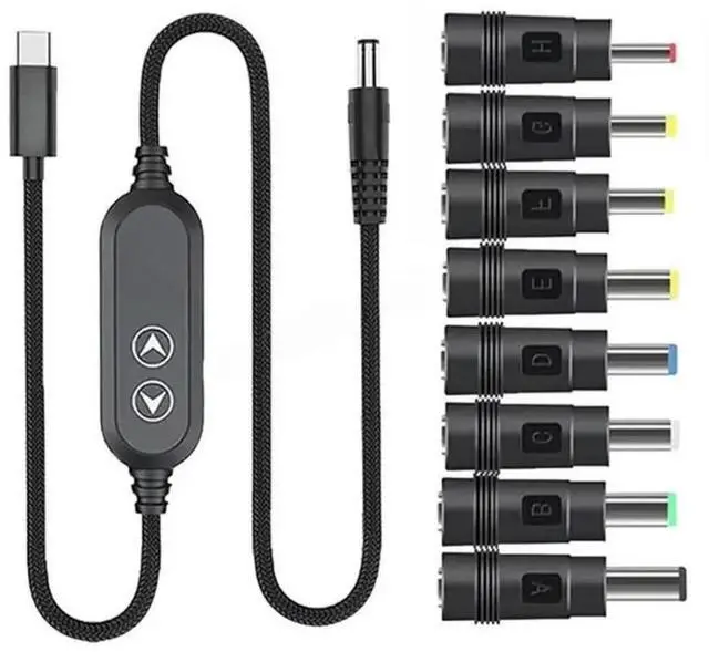 Main image of FOR Type-C To DC Power Adapter Cable 100W PD Boost Cable Type-C To DC5.5Mm And 5V 12V 15V 19V 20V Multiple Voltage Support Sele
