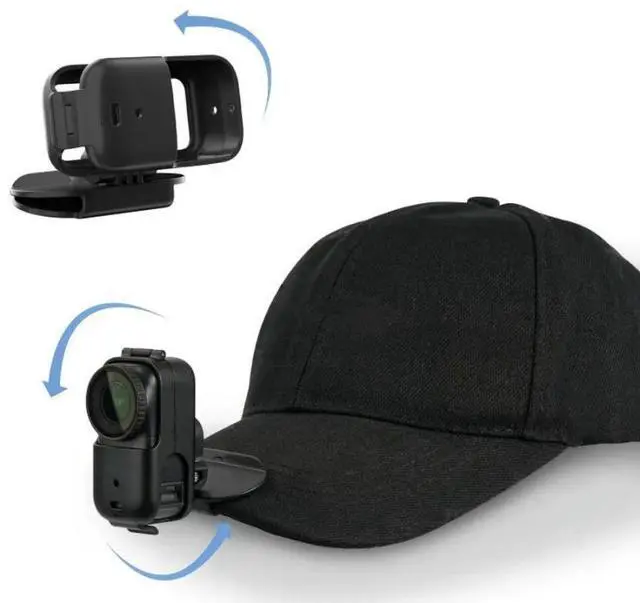 Main image of FOR -For Adjustable Sports Camera Hat Mount-For Lightweight, Durable Plastic, Black