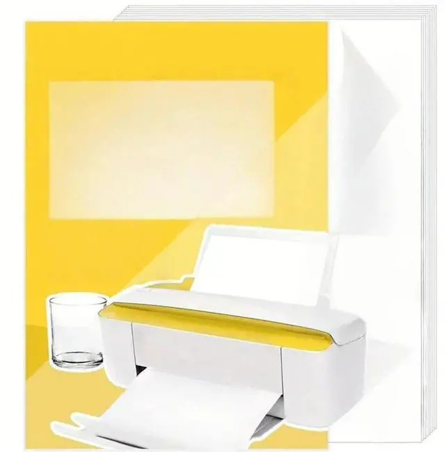 Main image of FOR Inkjet Printer Compatible 20 Sheets A4 Clear Sticker Paper Self Adhesive,8.3 X 11.7 Inches