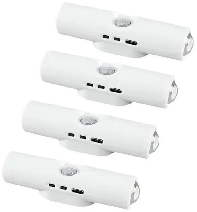 Main image of FOR Smart RGB Gradient Wall Lamp 4Pcs Rechargeable Magnetic Motion Sensor Night Light For Bedroom Bathroom Closet Garden