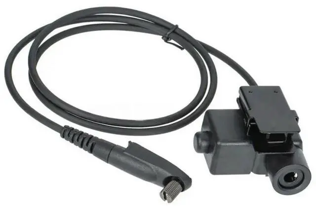 Main image of FOR GP328 Plus Walkie-Talkie GP-328 PLUS U94 PTT Cable Adapter NATO Plug Two-Way Rad Accessory