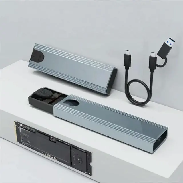Main image of FOR M.2 SSD Hard Drive Enclosure M.2 Nvme SATA SSD M.2 To USB Type C SSD Adapter 10Gbps USB 3.1 External Case Supports M And B