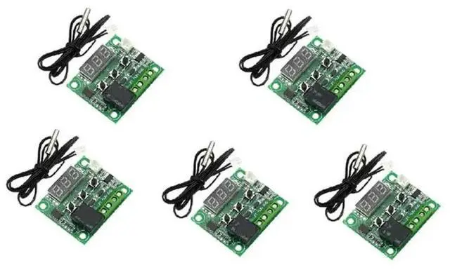 Main image of FOR W1209 Digital Thermostat 5Pcs Heat Cool Temperature Controller Miniature Thermostat Temperature Control Panel