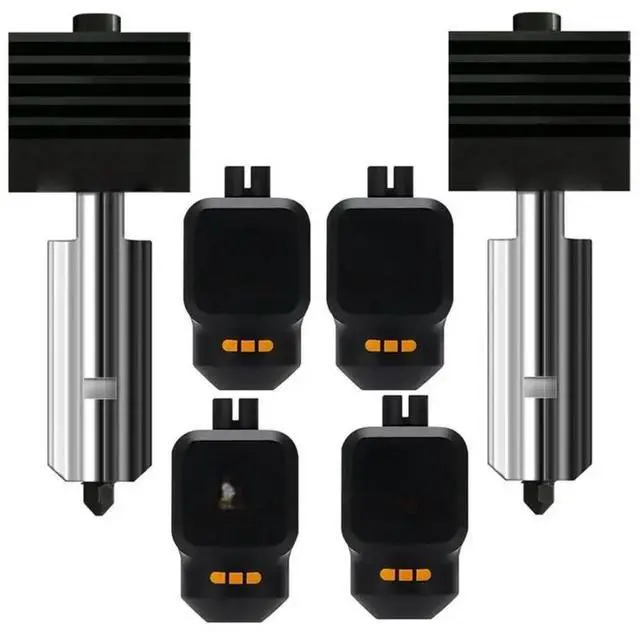 Main image of FOR 2Pcs 0.2MM Hardened Steel Nozzle Hotend For Lab P2S/H2S/H2D/A1/A1 Mini Print Head Hotend W/2Pcs Silicone Sleeve