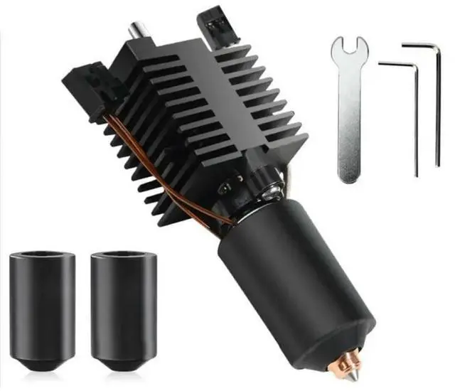 Main image of FOR K2 Plus Temp For 3D Printer Parts Heating Block Kit 0.4Mm Metal Integrated Quick-Swap Nozzle 350° C High Temperatur
