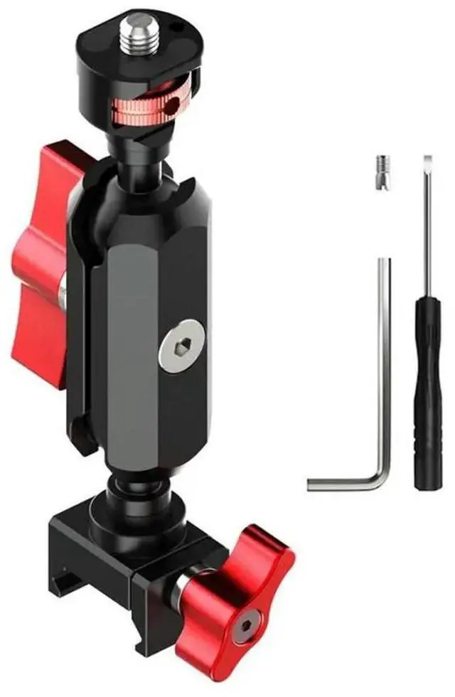 Main image of FOR Nato Slide Clamp 1/4" Swivel Plate 360° 17Mm Ball Head Peapod For RS3 RS4 RS5 Gimbal SLR Camera 1/4 Screw